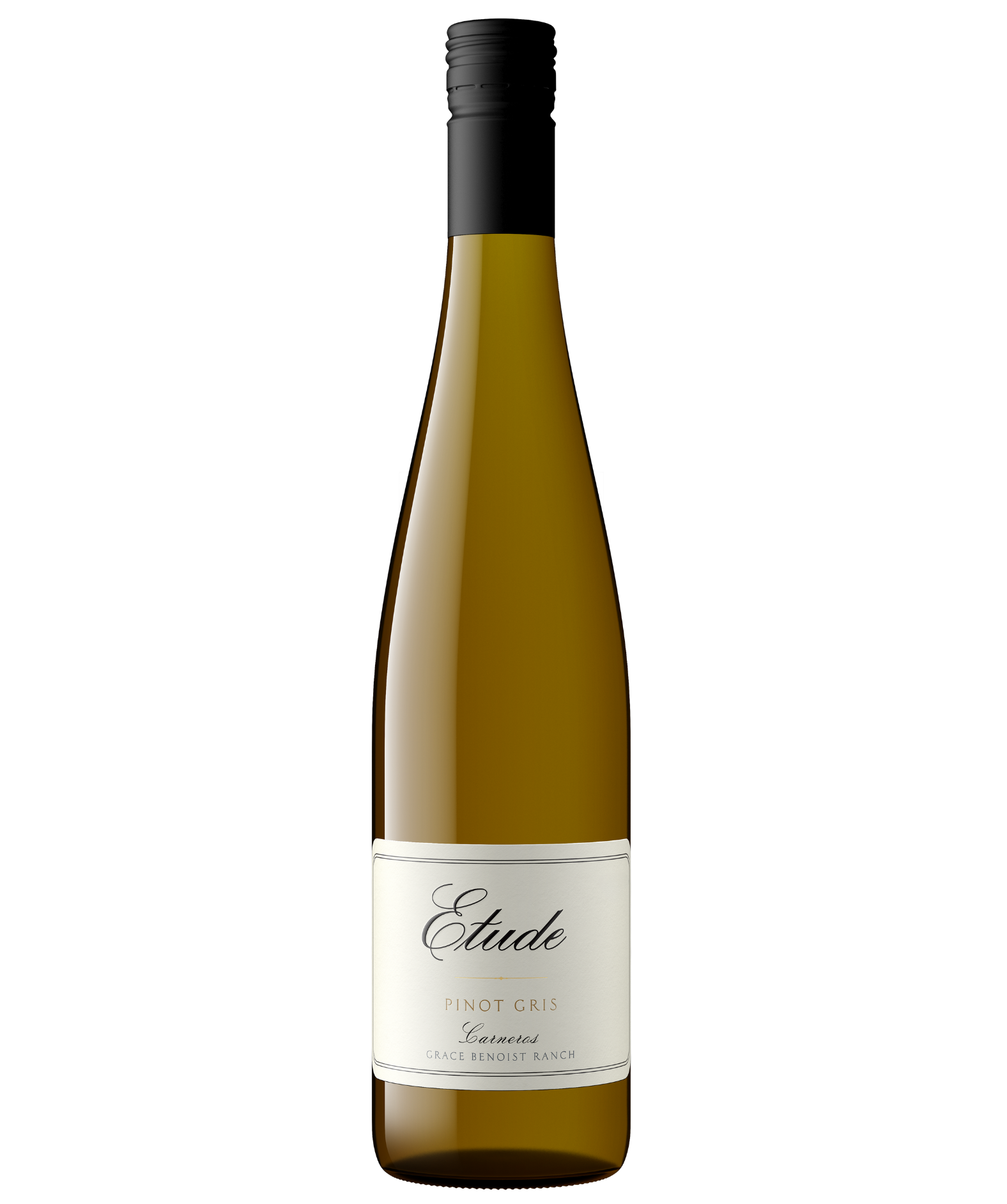 A bottle of Etude Grace Benoist Ranch Carneros Pinot Gris