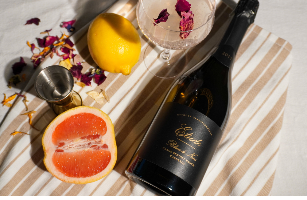 A Brunch Wine Cocktail with Etude Blanc de Noirs