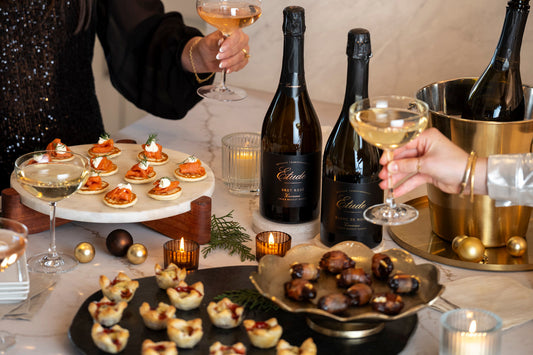 Blanc de Noirs New Year's Pairing - 3 Simple Appetizers