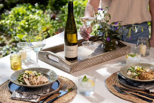 Lemon Herb Chicken with Asparagus and Quinoa Salad
