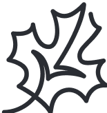 Stylized pixel art of a leaf