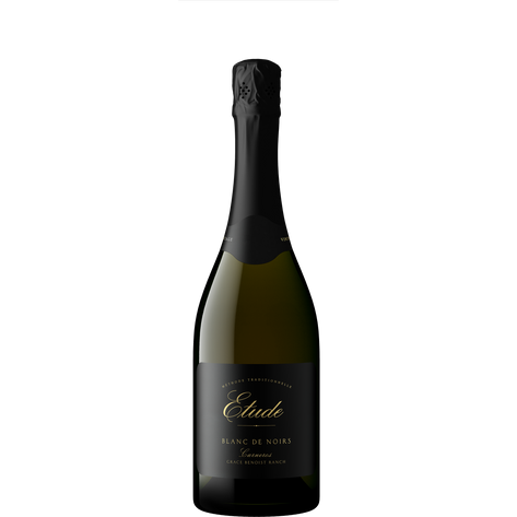 A bottle of Etude Grace Benoist Ranch Carneros Blanc de Noirs.